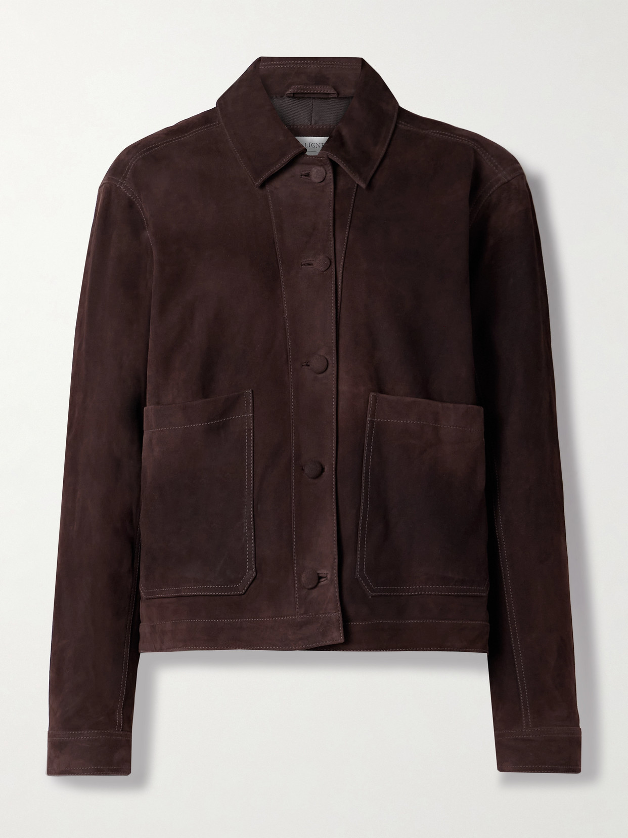 La Ligne Suede Jacket In Brown