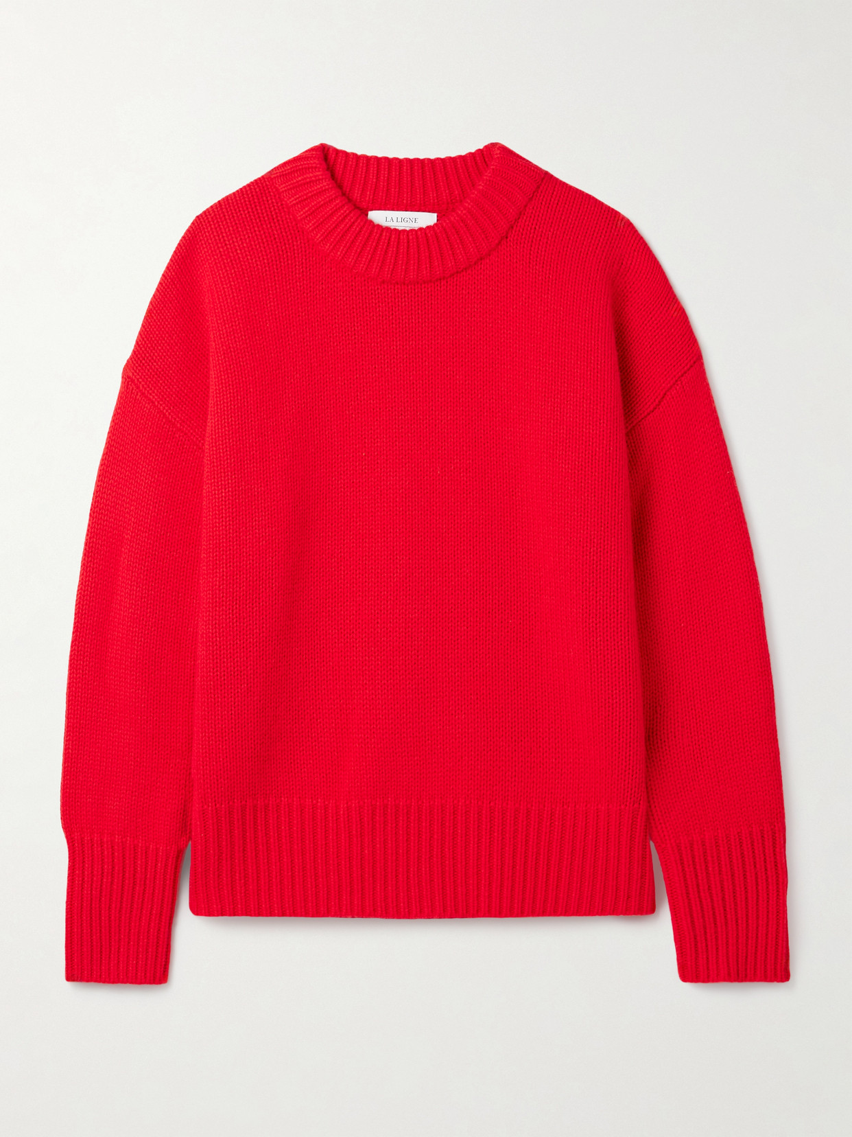La Ligne Marin Wool And Cashmere-blend Sweater In Red