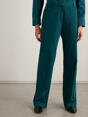 La Ligne Alain cotton-corduroy wide-leg pants