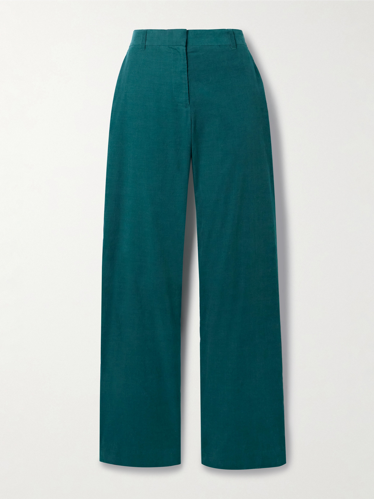 La Ligne Cotton-corduroy Wide-leg Pants In Animal Print