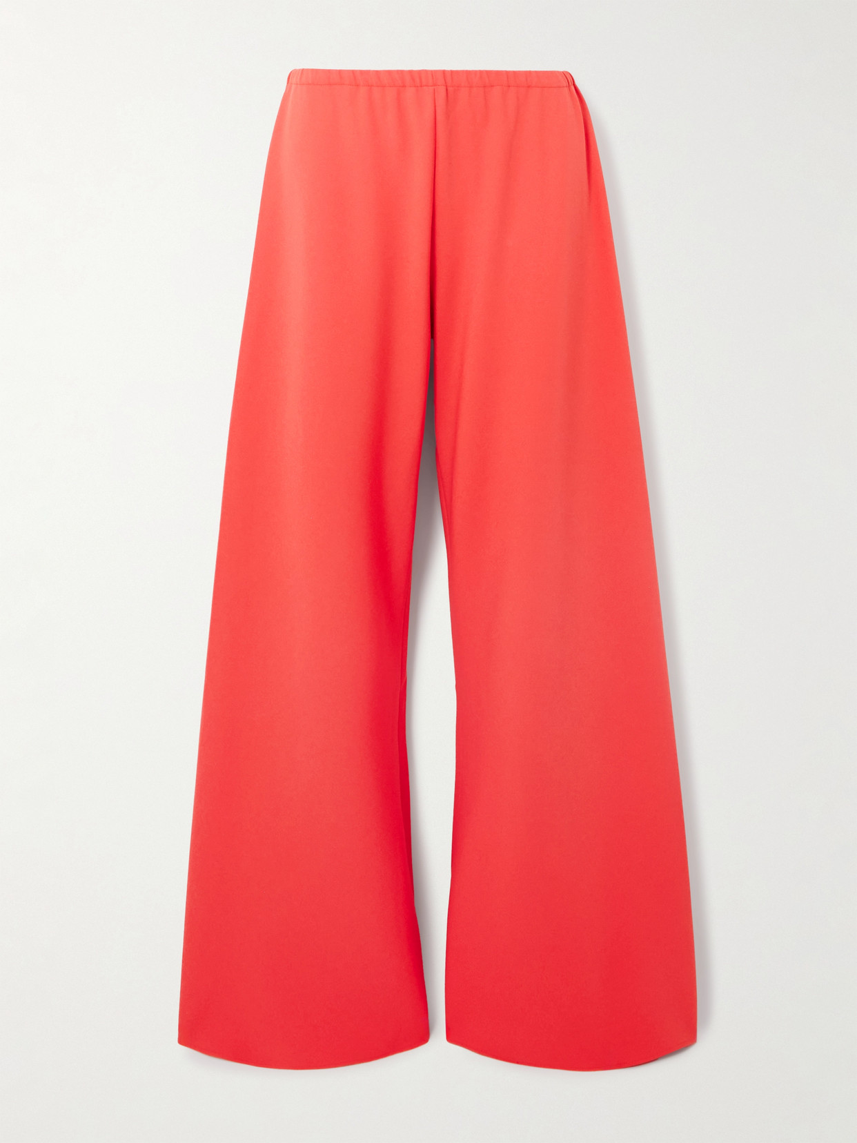 La Ligne Colby Recycled-crepe Wide-leg Pants In Red