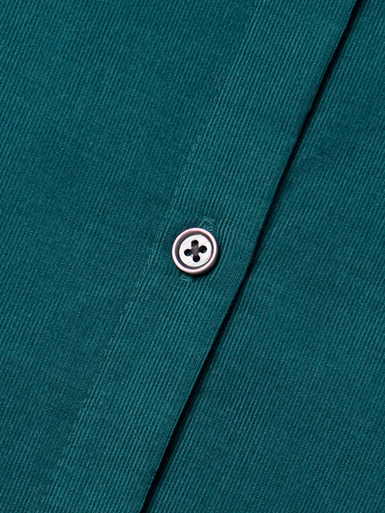 La Ligne Cotton-corduroy Shirt In Green