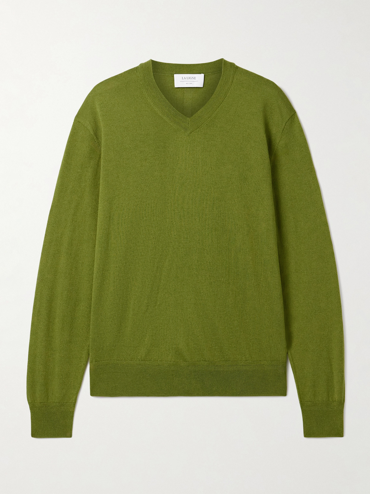 La Ligne Ben Silk, Wool And Cashmere-blend Sweater In Multi