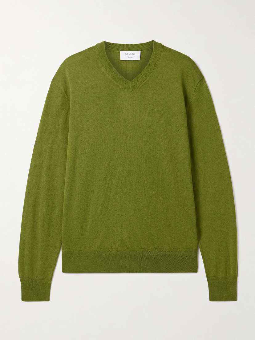 La Ligne Ben Silk, Wool And Cashmere-blend Sweater