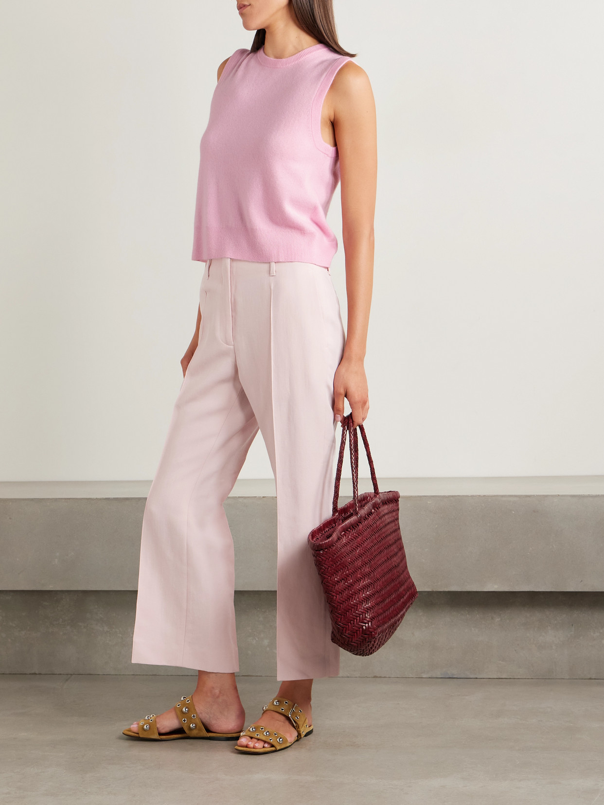 La Ligne Liam Cashmere Tank In Multi