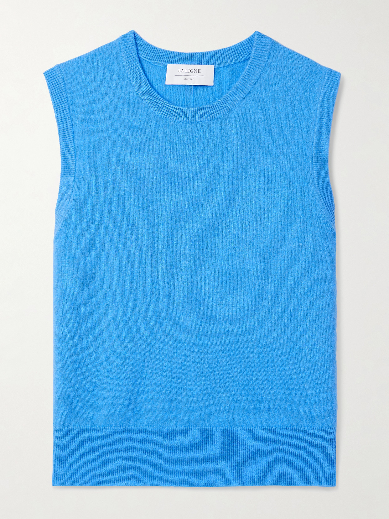 La Ligne Liam Cashmere Tank In Blue