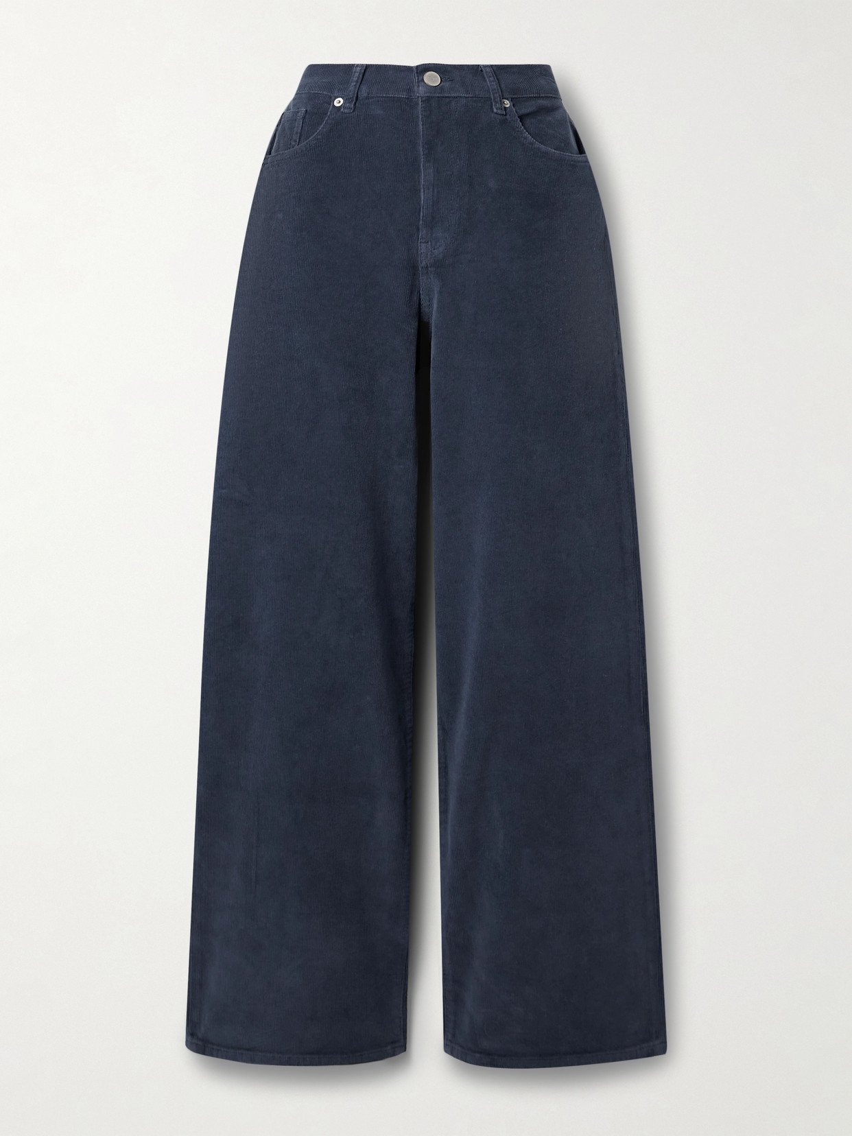 La Ligne Isadora Corduroy Wide-leg Pants In Blue