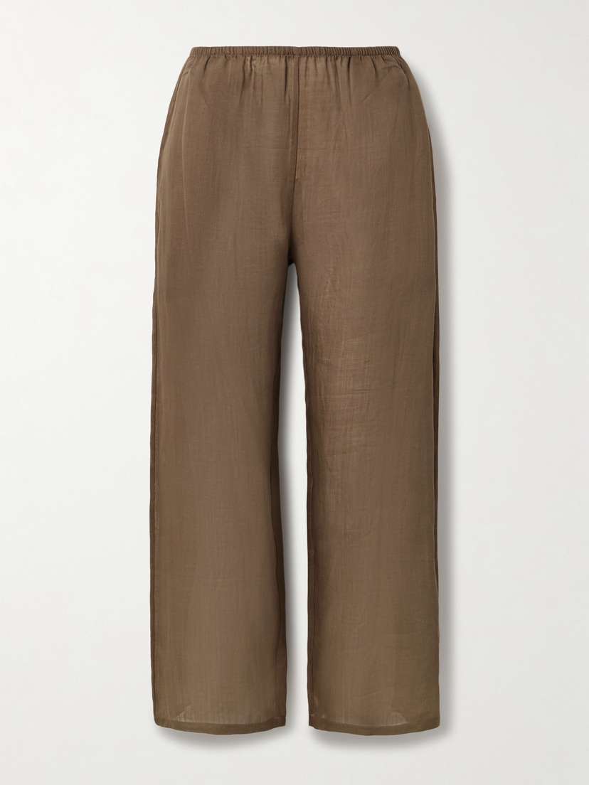 LESET Niko Cropped Ramie Pants
