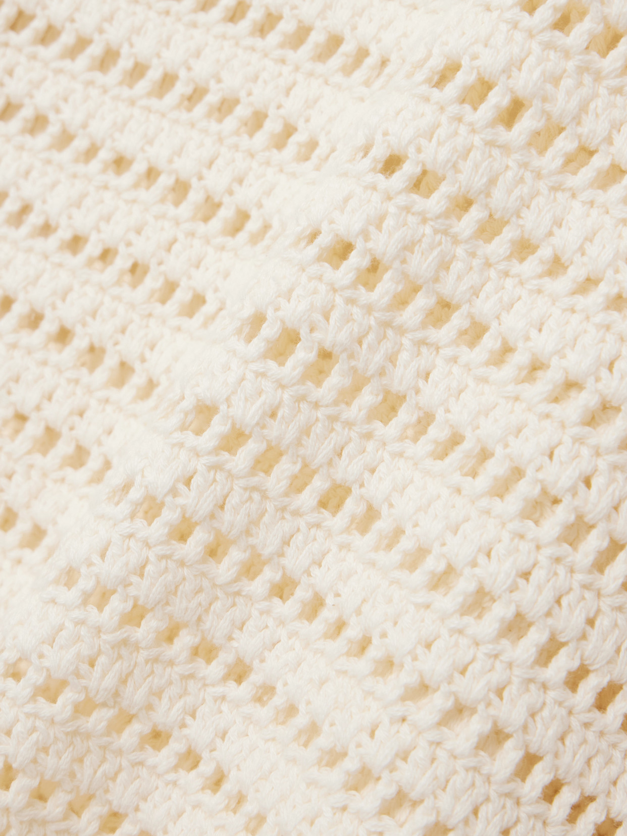 Lucy Crocheted Cotton Sweater