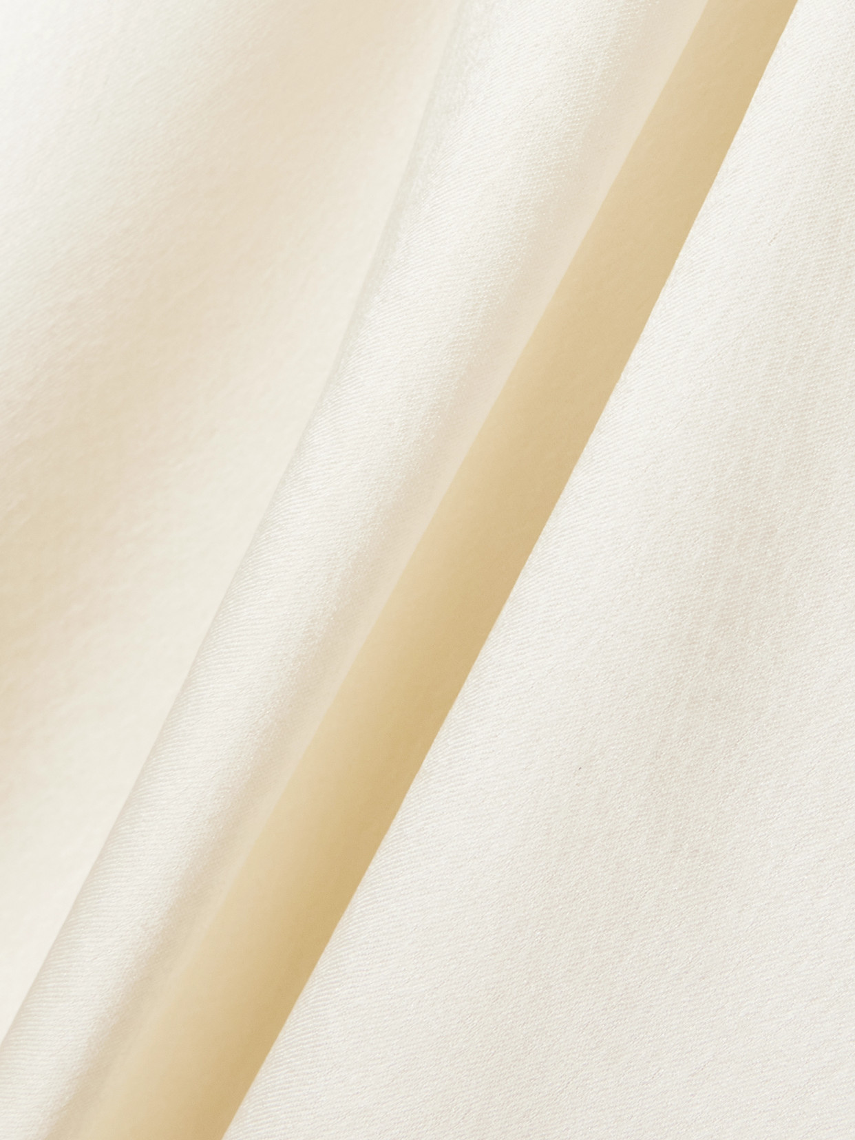 Leset Barb Lace-trimmed Hammered-satin Mini Dress In White