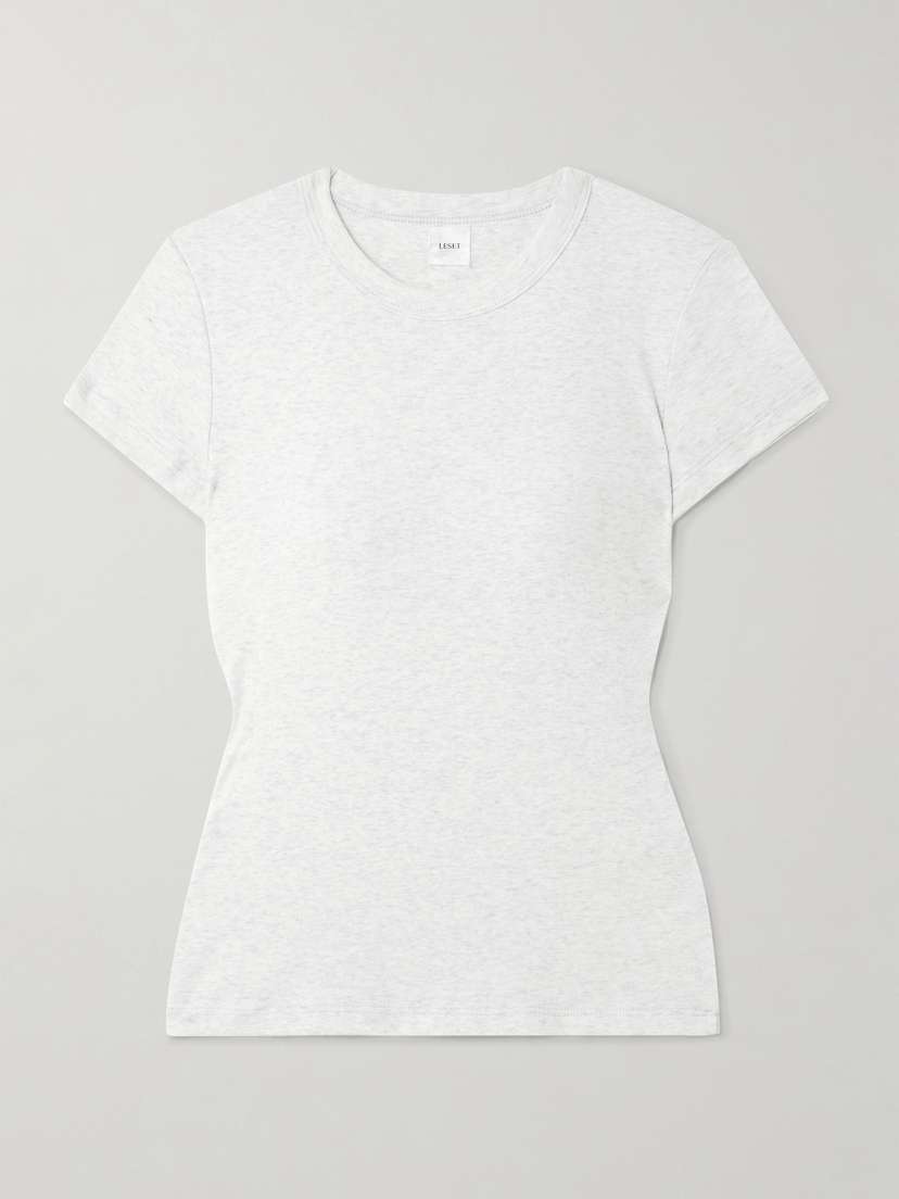 LESET Nando Ribbed Cotton-jersey T-shirt