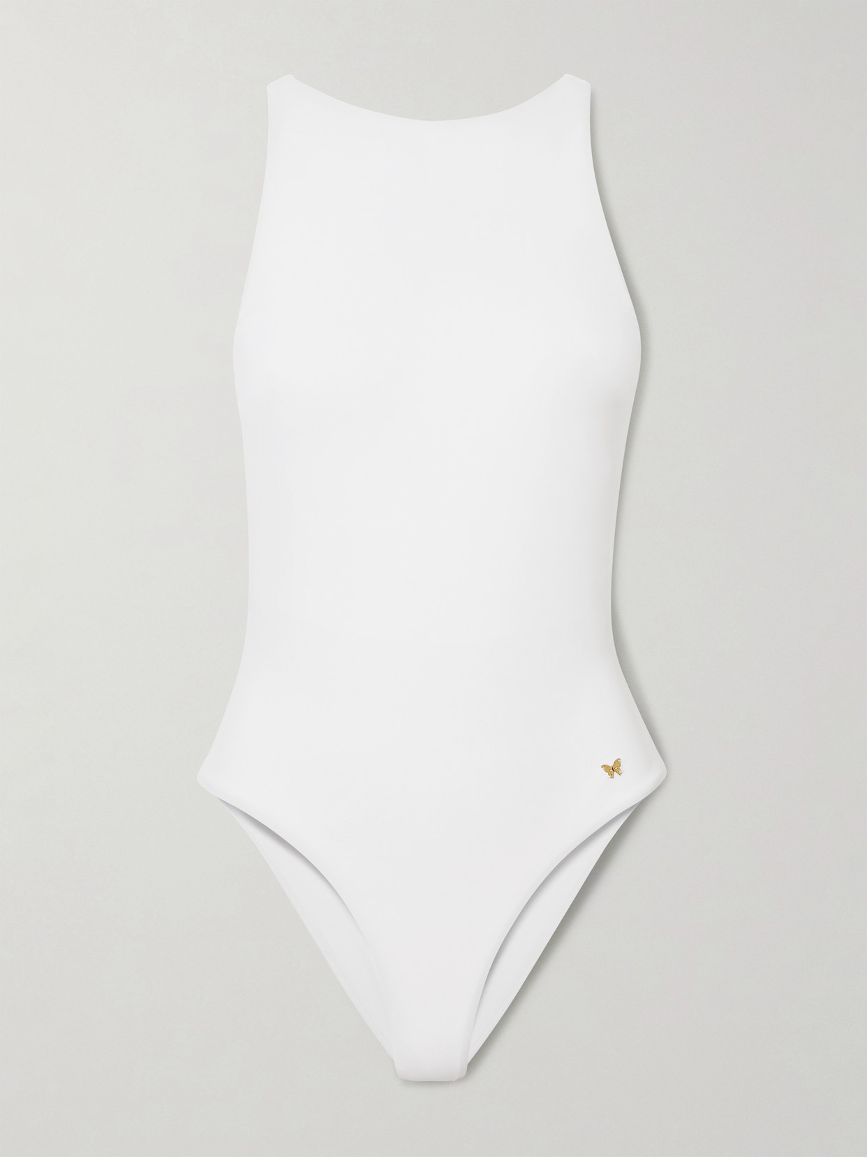 Kiki De Montparnasse Athletic Swimsuit In White
