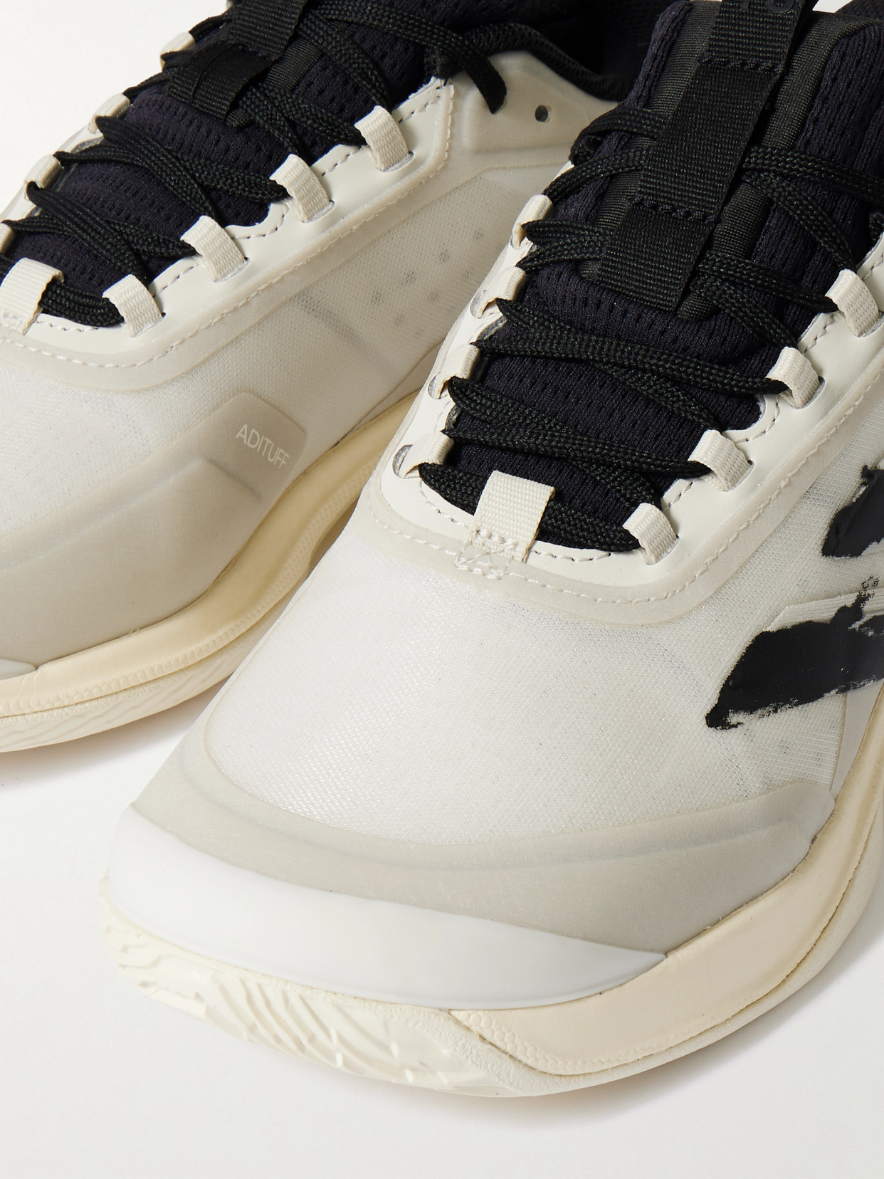 + Y-3 Avacourt 2 Rubber-Trimmed Sneakers