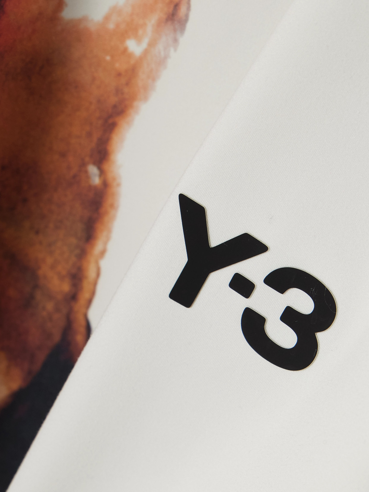 Adidas Originals + Y-3 Cropped Cutout Appliquéd Printed Recycled Stretch-jersey Tennis Top In White