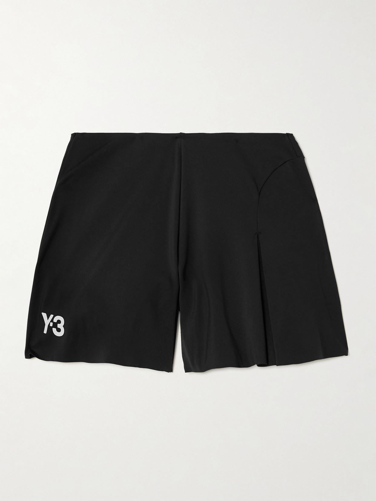 Adidas Originals + Y-3 Appliquéd Stretch Recycled-jersey Shorts In Black