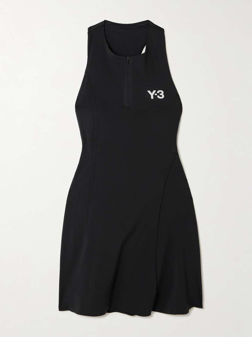 adidas Originals + Y-3 Layered Cutout Recycled Stretch-jersey Tennis Dress