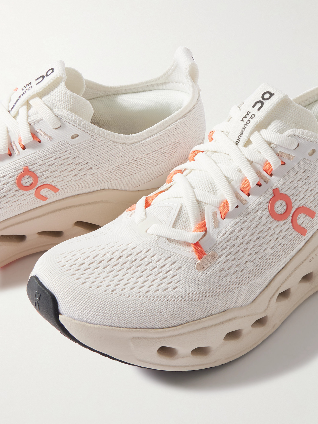 On Cloudsurfer Max Rubber-trimmed Mesh Sneakers In Pink