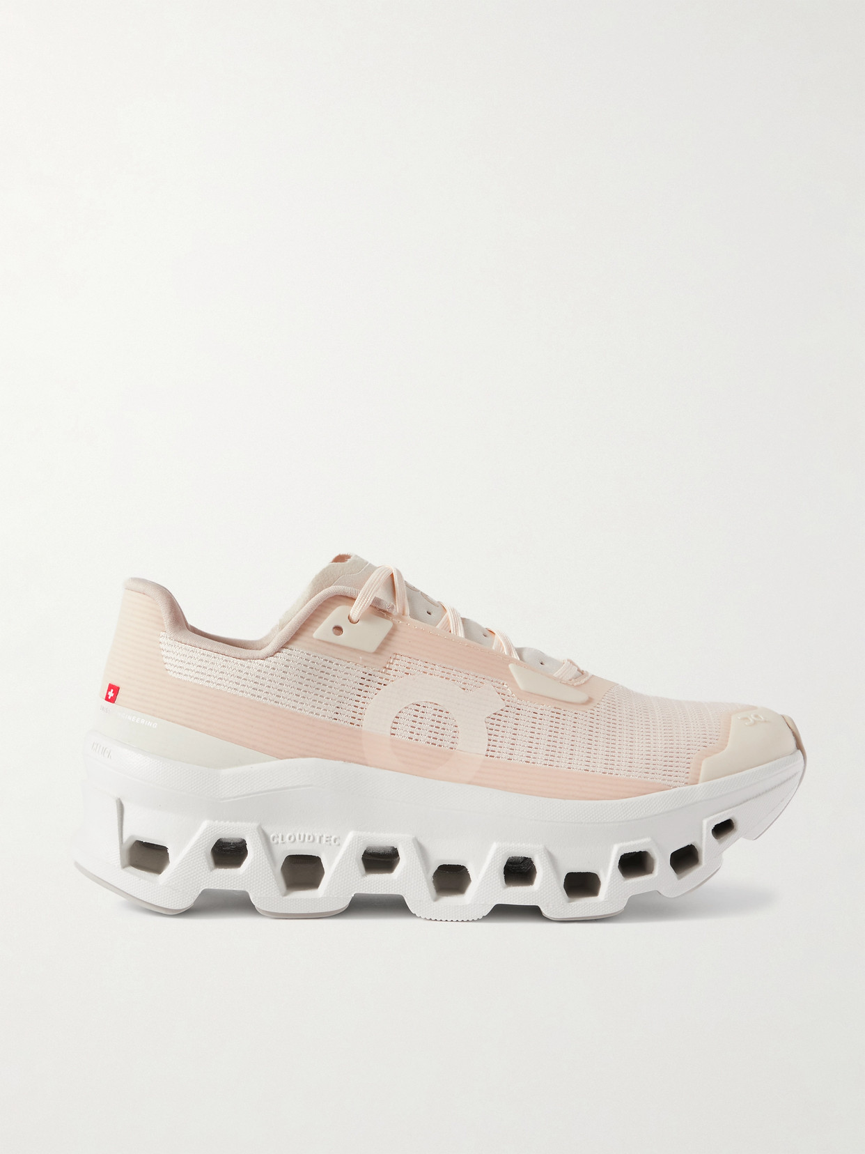 On Cloudmster Void Rubber-trimmed Mesh Sneakers In White