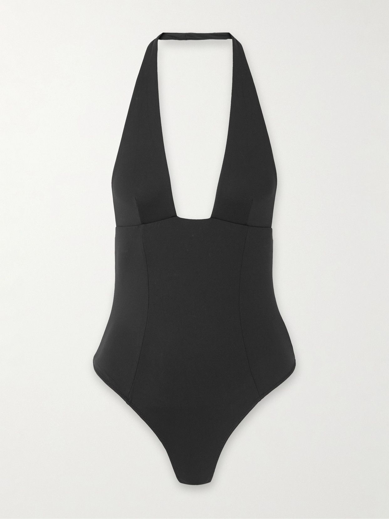 Kiki De Montparnasse Echauffe Stretch-jersey Halterneck Bodysuit In Black