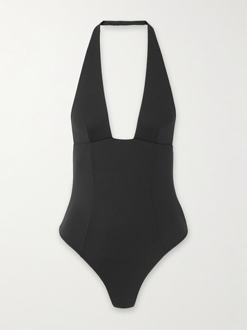 Kiki de Montparnasse Echauffe stretch-jersey halterneck bodysuit