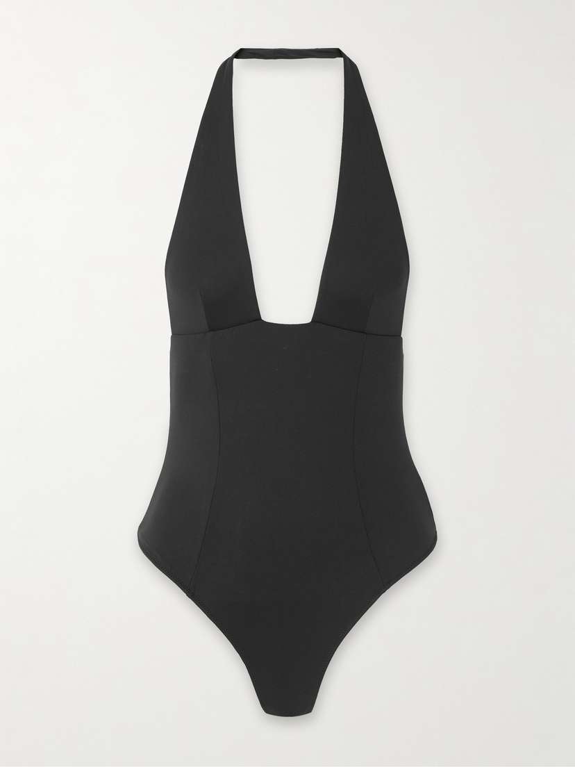 Kiki de Montparnasse Echauffe Stretch-jersey Halterneck Bodysuit