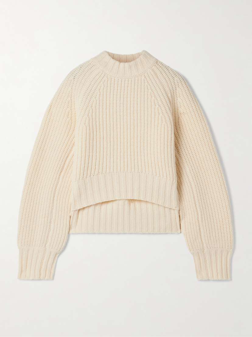 Co Ribbed Wool-blend Sweater