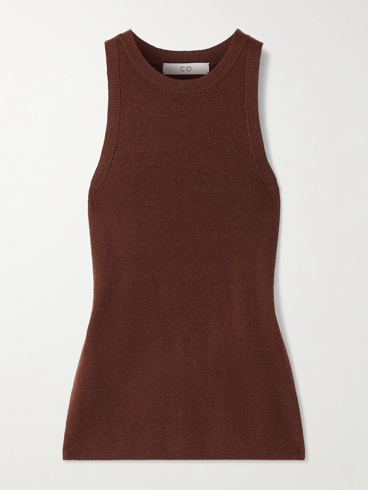 Co Cashmere Tank In Brown