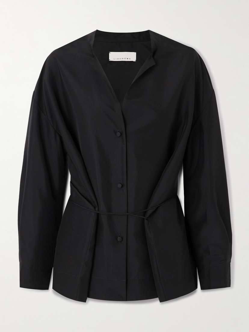 LIBEROWE Tie-detailed Silk Shirt