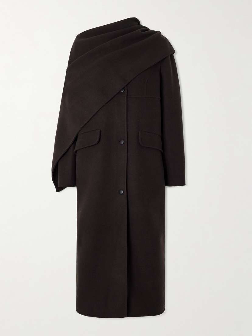 LIBEROWE Kipling Scarf-detailed Cashmere Coat
