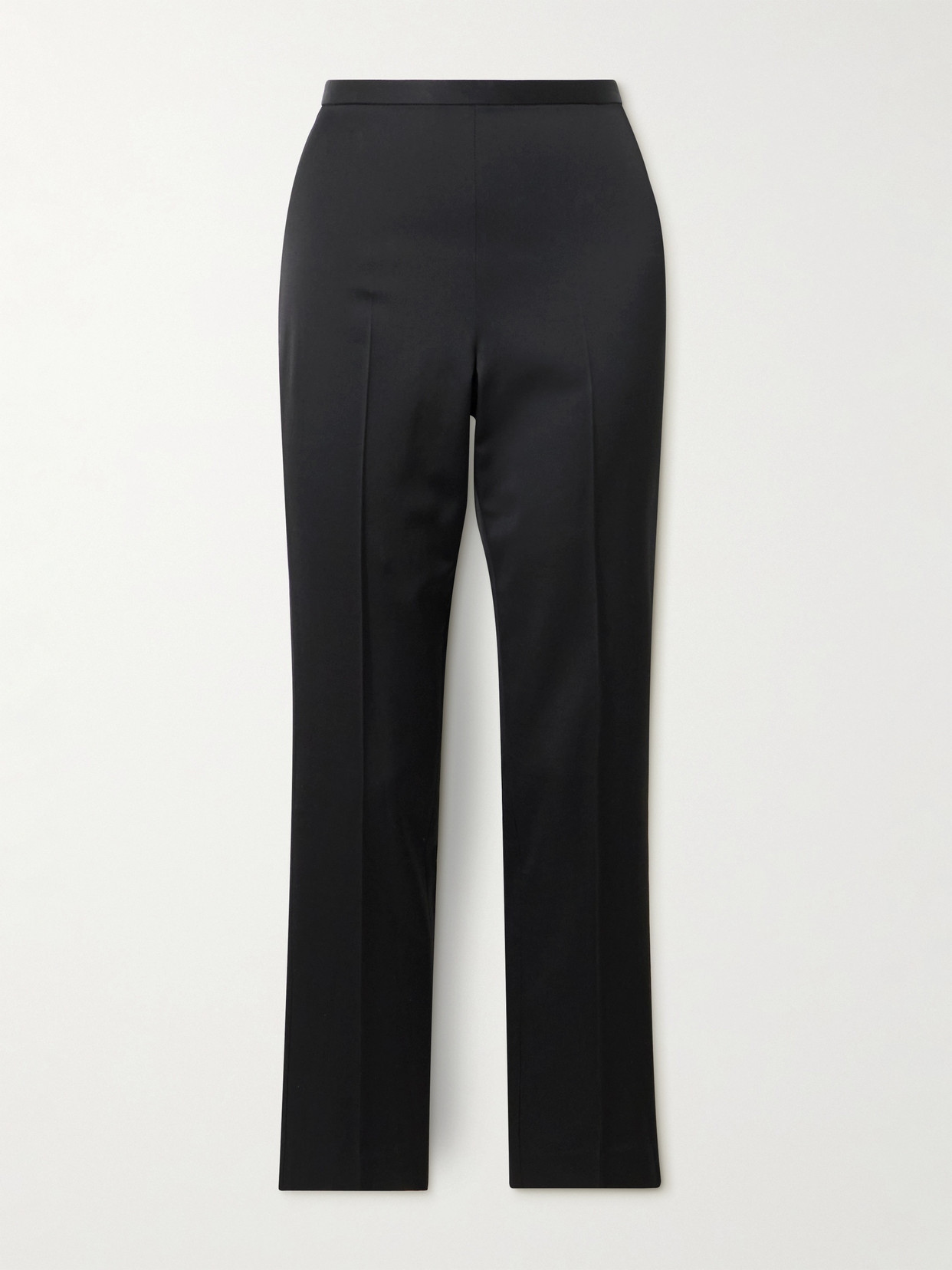 Liberowe Lilian Duchesse-satin Skinny Pants In Black
