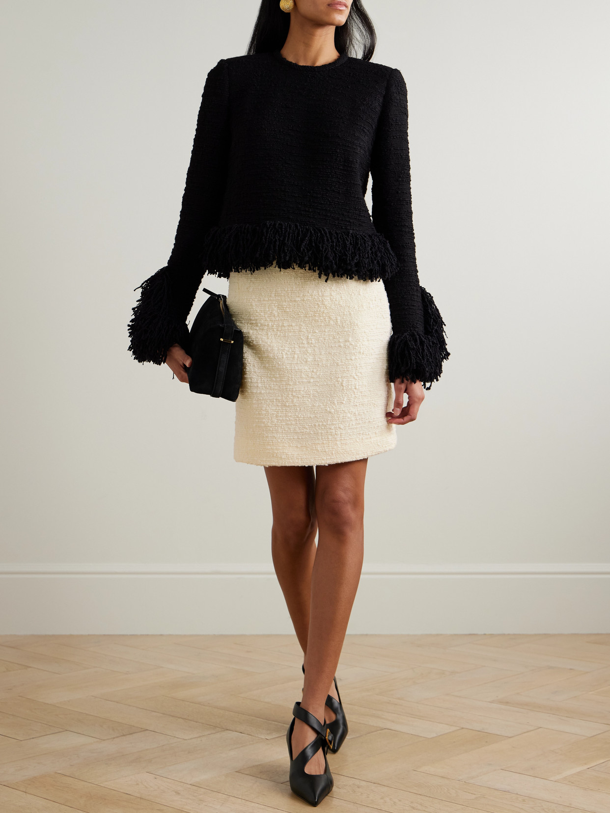 Tavi Wool-Blend Tweed Mini