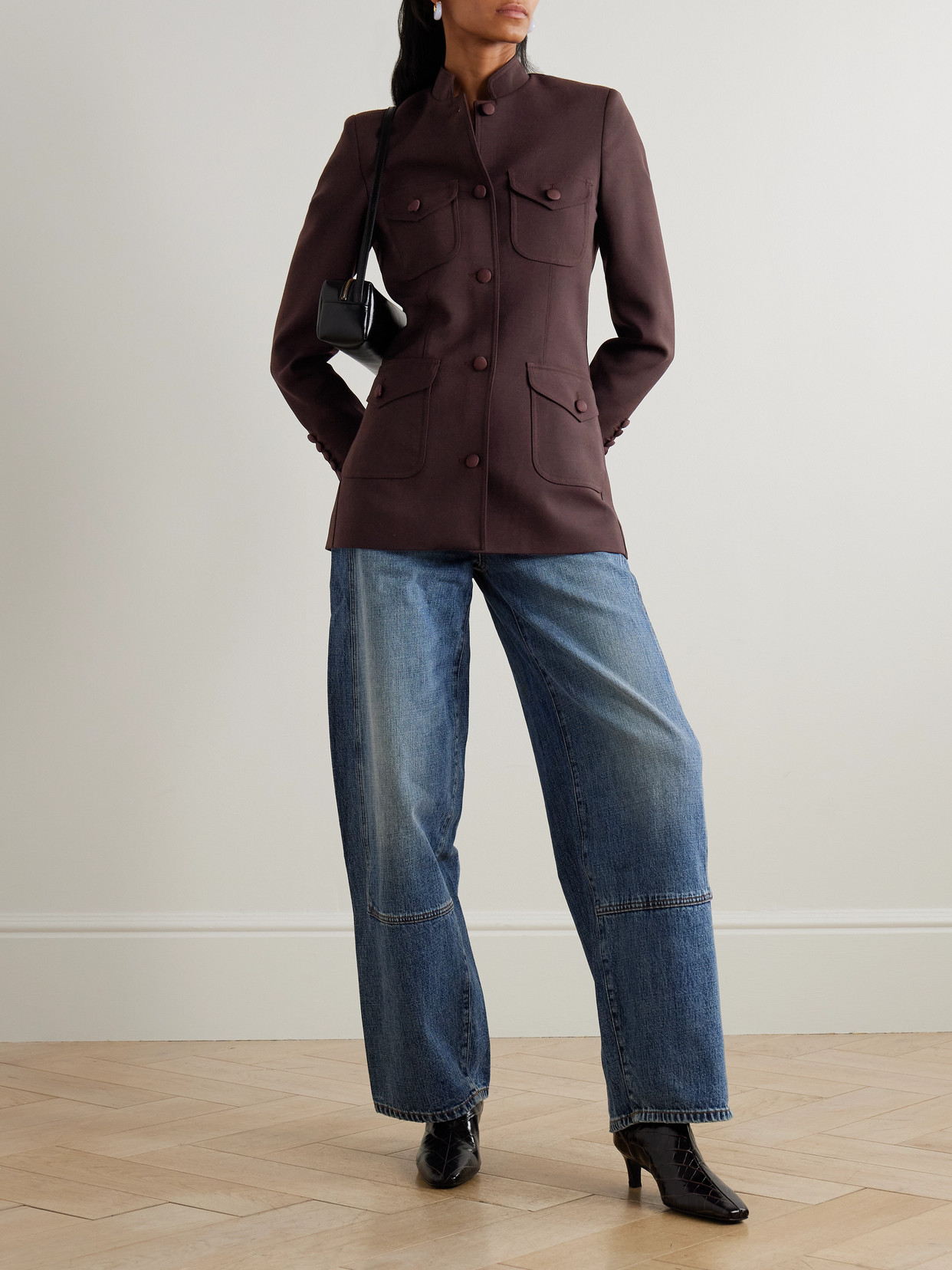 Liberowe Raja Woven Jacket In Purple