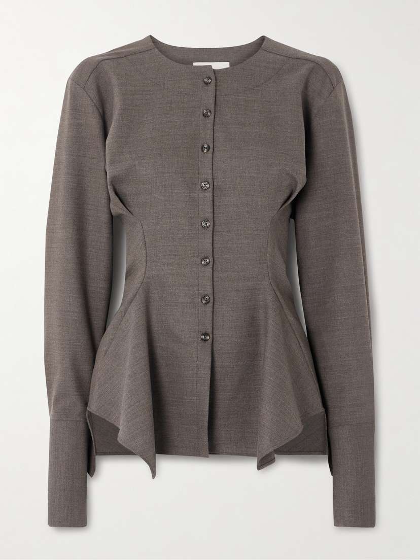 LIBEROWE Lavinia Woven Peplum Blouse