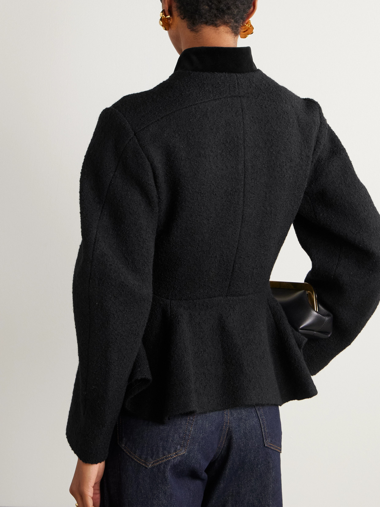 Liberowe Bear Wool-blend Jacket In Black