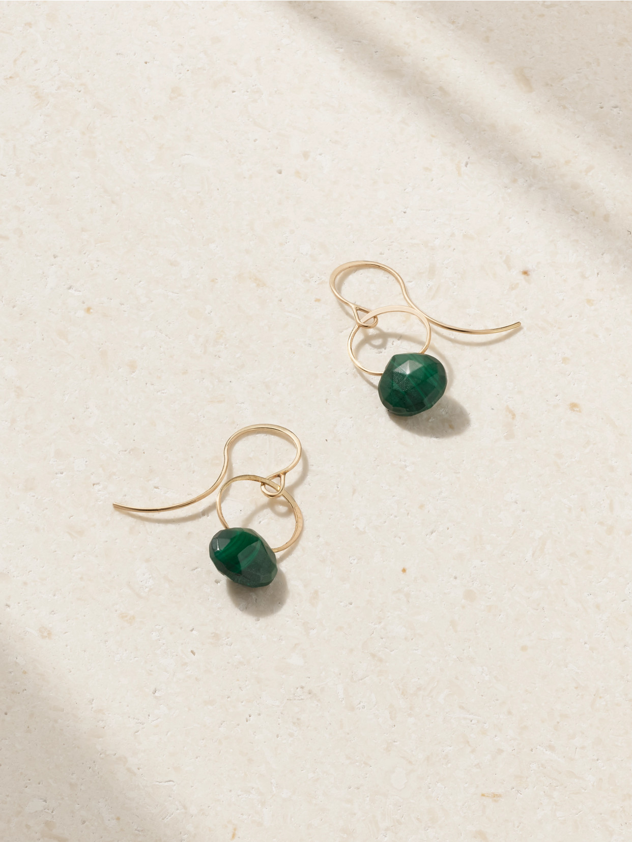 Melissa Joy Manning 14-karat Recycled Gold Malachite Earrings In Green