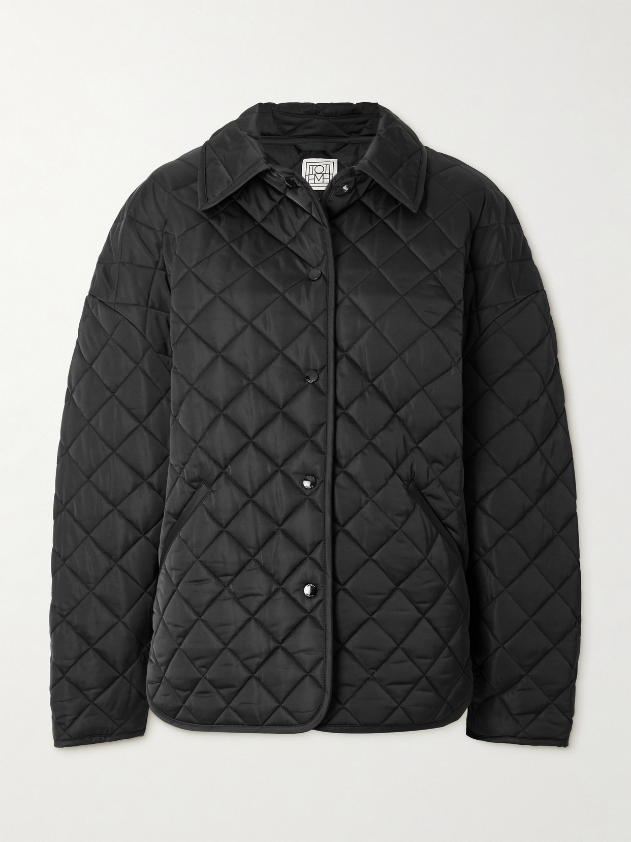 Totême Quilted Recycled-shell Jacket In Black