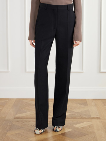 TOTEME Recycled grain de poudre straight-leg pants