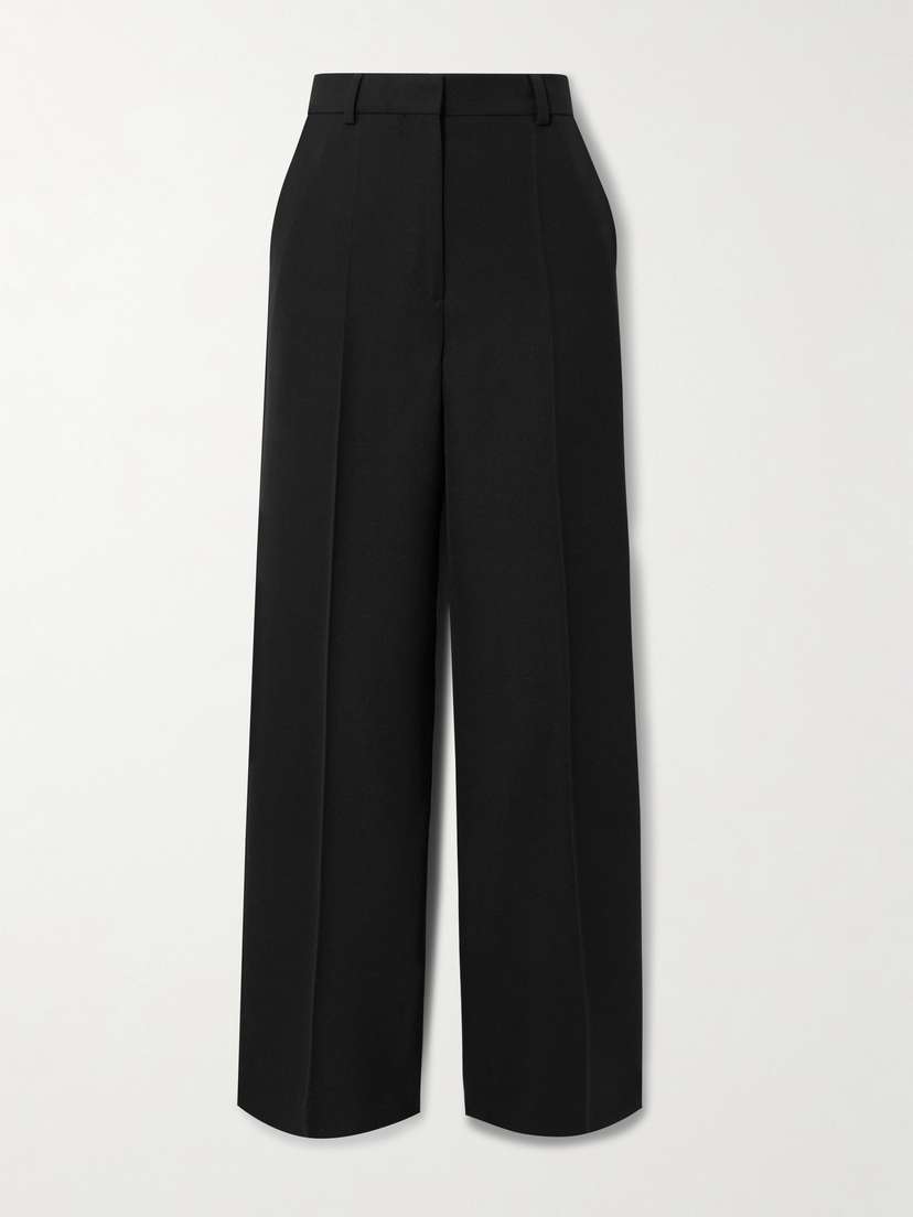 TOTEME Recycled Grain De Poudre Straight-leg Pants