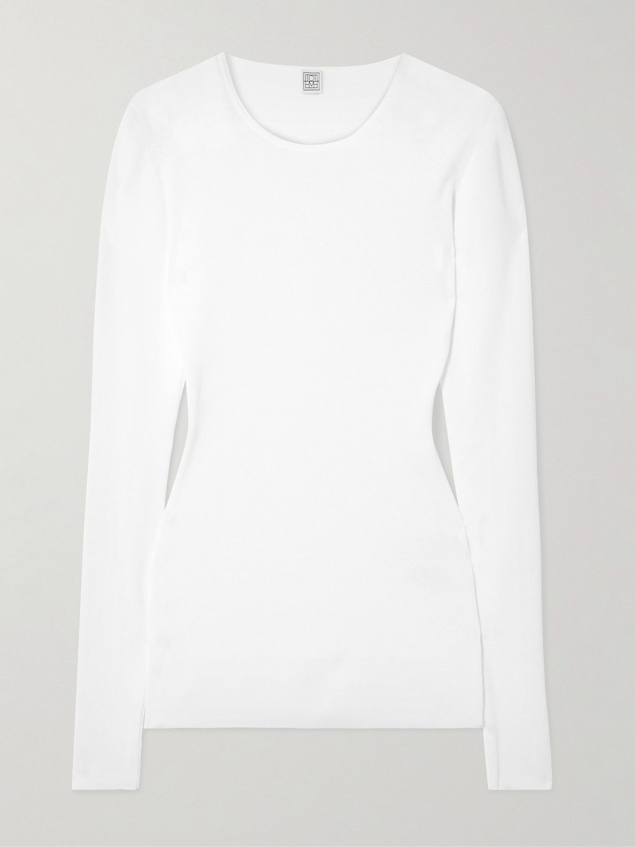 Totême Garderob Organic Cotton-jersey Top In White