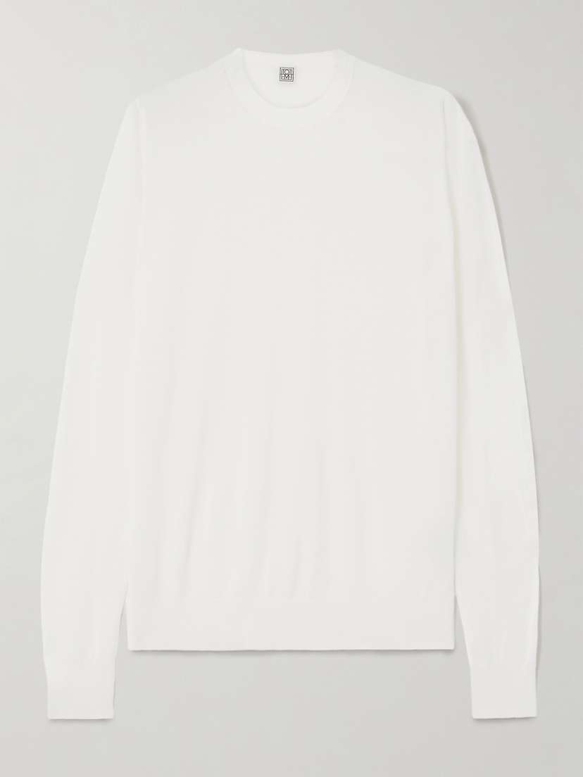 TOTEME Garderob Wool And Silk-blend Sweater