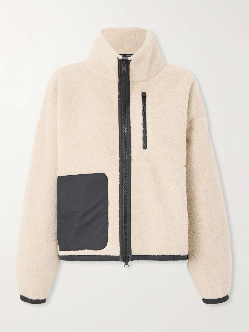 Canada Goose Simcoe Shell-trimmed Wool-blend Fleece Jacket
