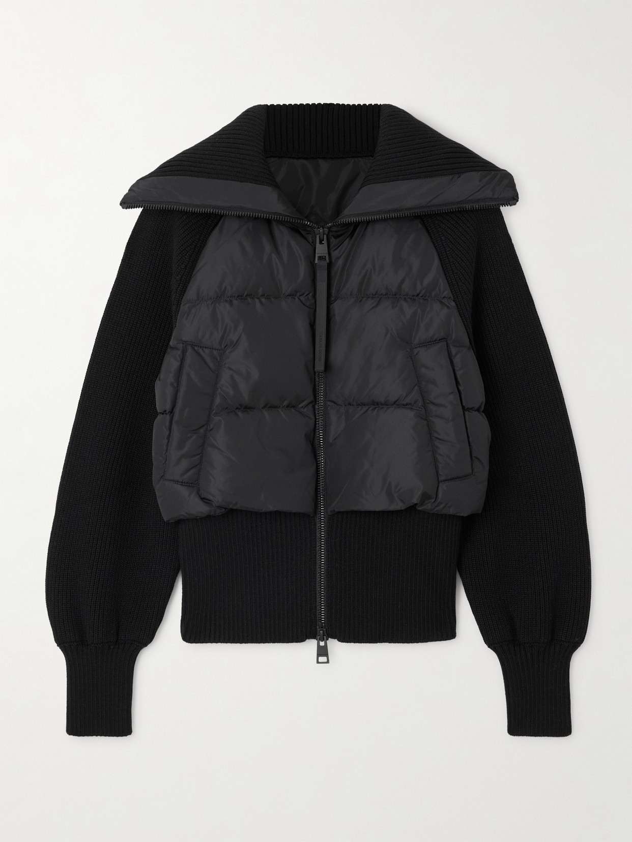 Canada Goose Hybridge® Astoria Wool-trimmed Quilted Shell Down Jacket In Black