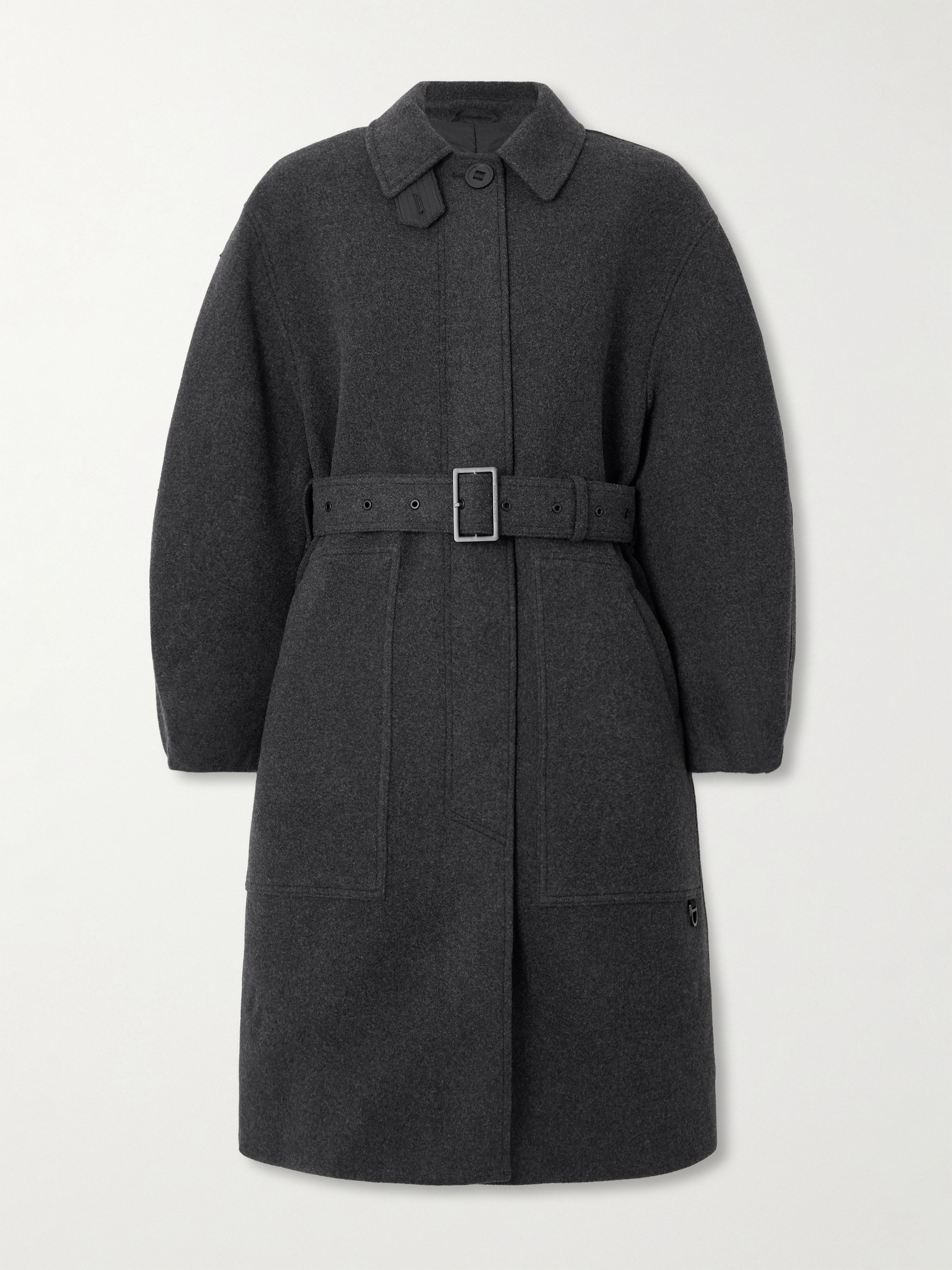 Canada Goose Mila belted brushed padded wool-blend coat
