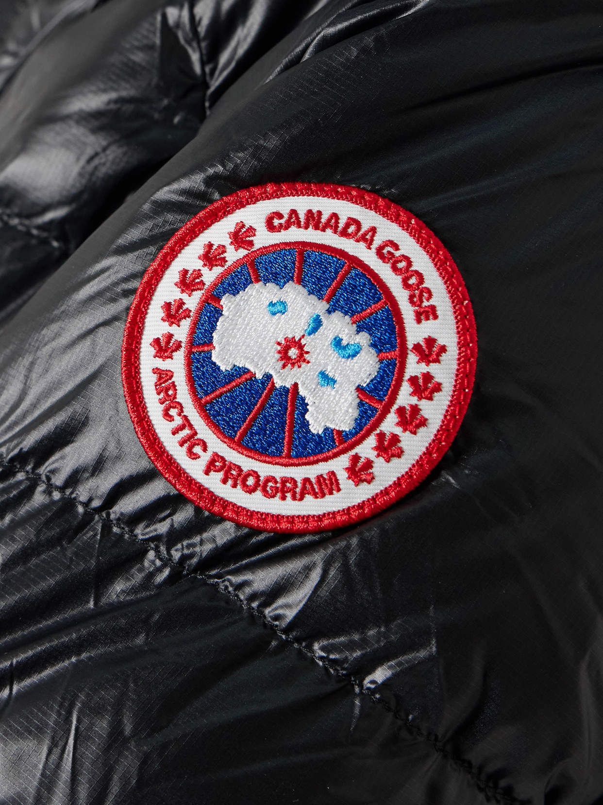 Canada Goose Cypress Hooded Quilted Shell Down Jacket In Black