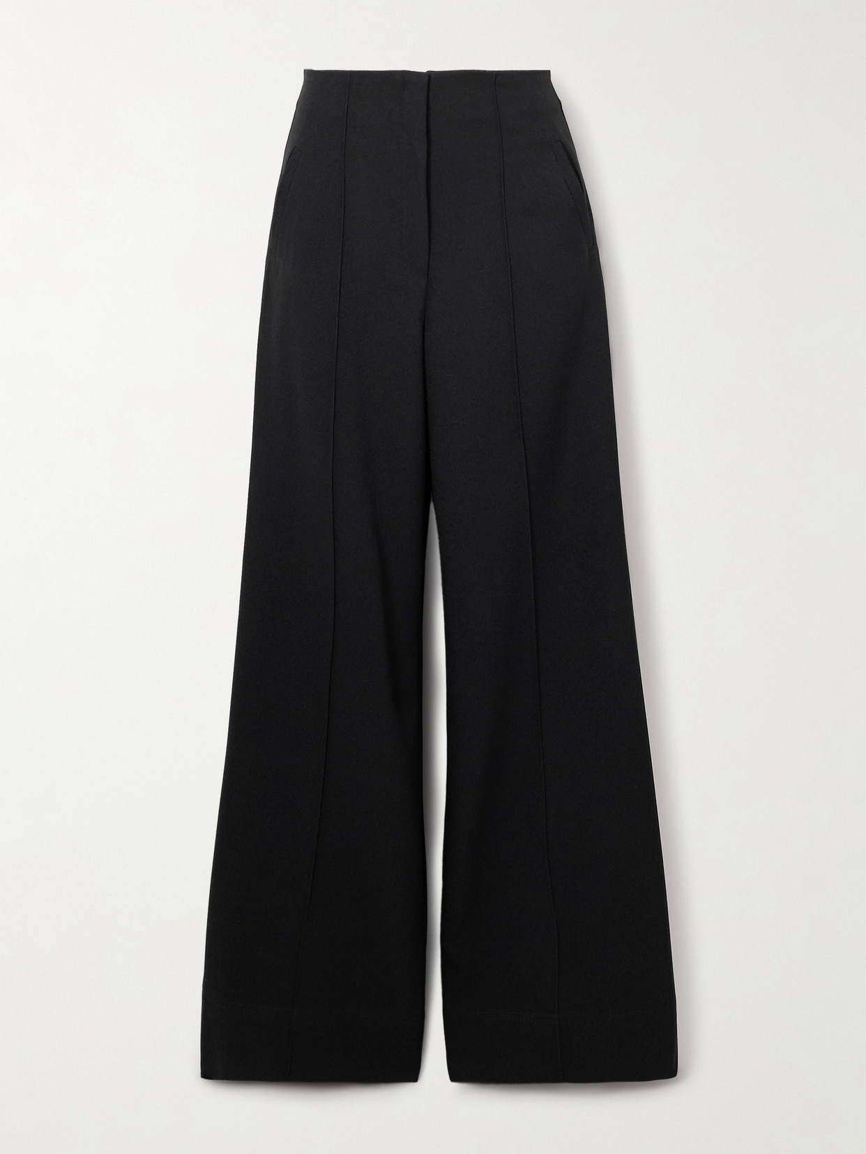 Andres Otalora Latidos Twill Wide-leg Pants In Black