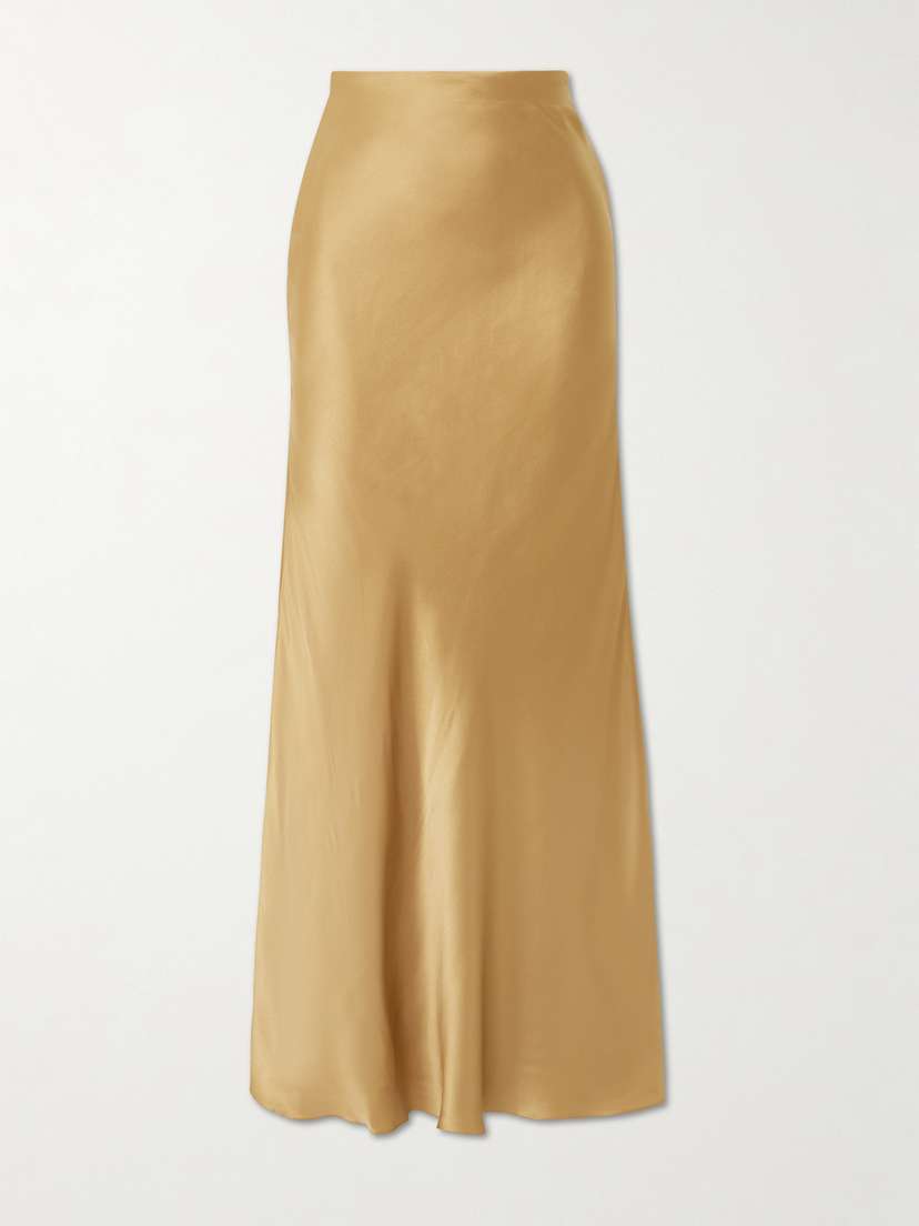ANDRES OTALORA Sublimes Silk-charmeuse Maxi Skirt