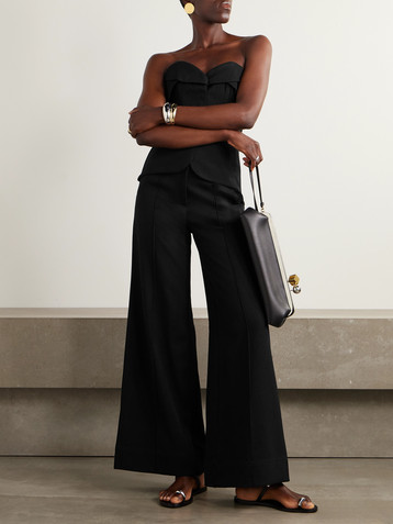 Andres Otalora Latido Silente strapless twill bustier top