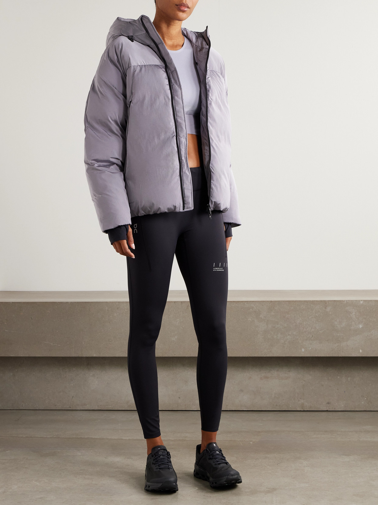 On All-day Thermatec™ Padded Jacket In Gray
