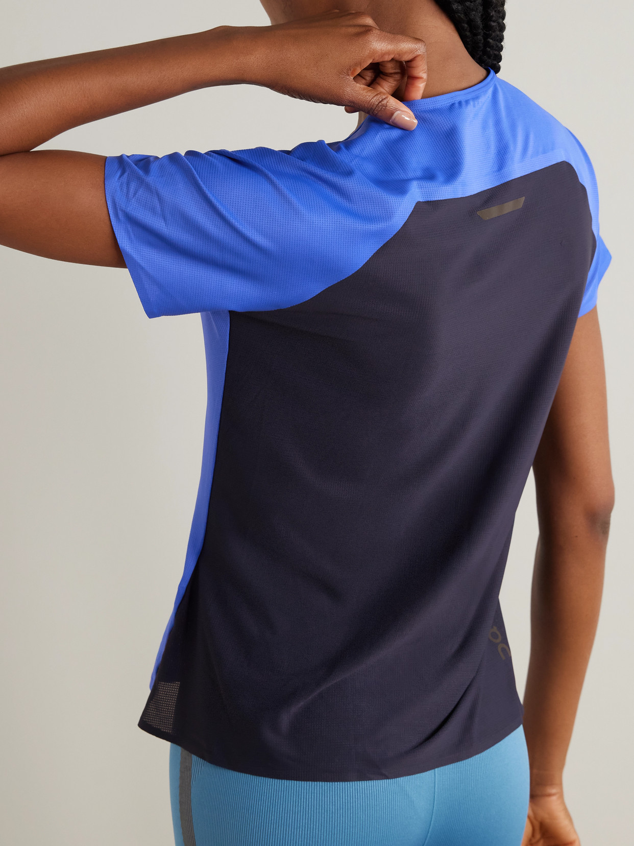 On Performance-t Stretch Recycled-mesh T-shirt In Blue