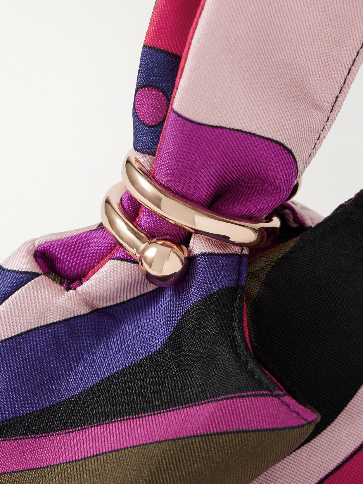 Pucci Printed Satin-twill Tote In Multi